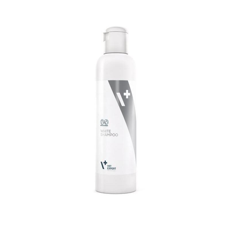 ChampÚ  vet expert white shampoo para perros y gatos de pelaje claro – 250 ml