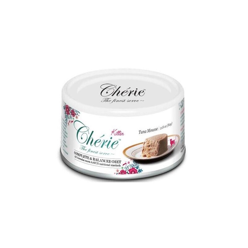 Cherie lata comida para gato musse gatito pollo 80g