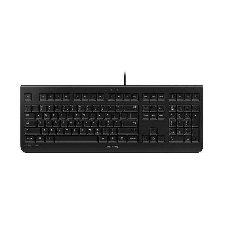 Cherry kc 1000 teclado usb qwerty inglÉs de ee. uu. negro