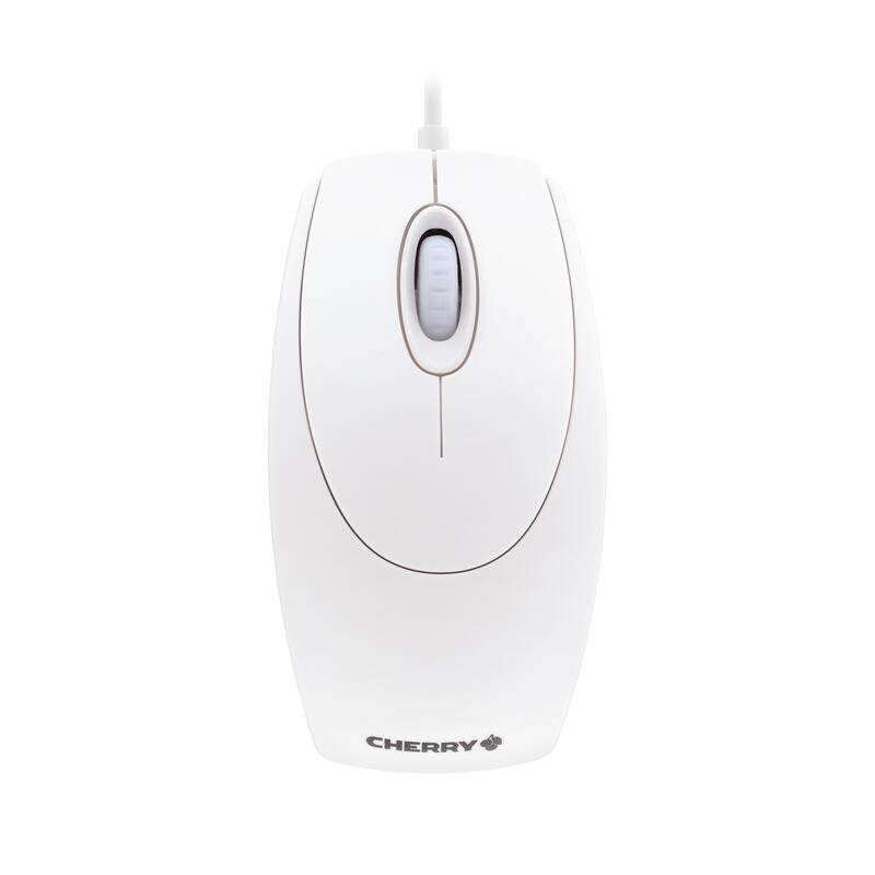 Cherry raton optico usb 1000dpi ambidextro blanco m-5400-0