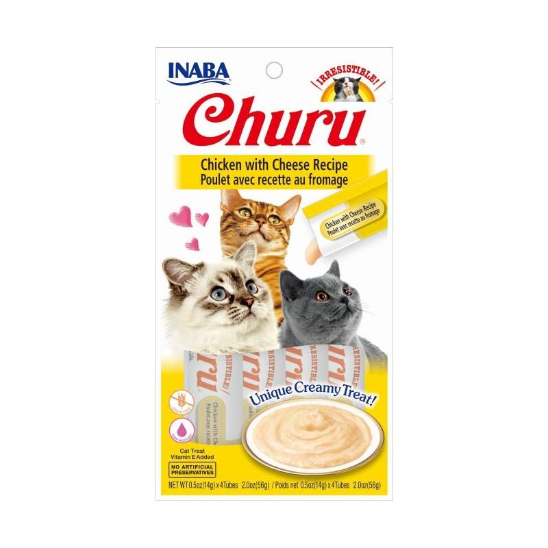 Churu manjar pollo con queso para gato 4x14g