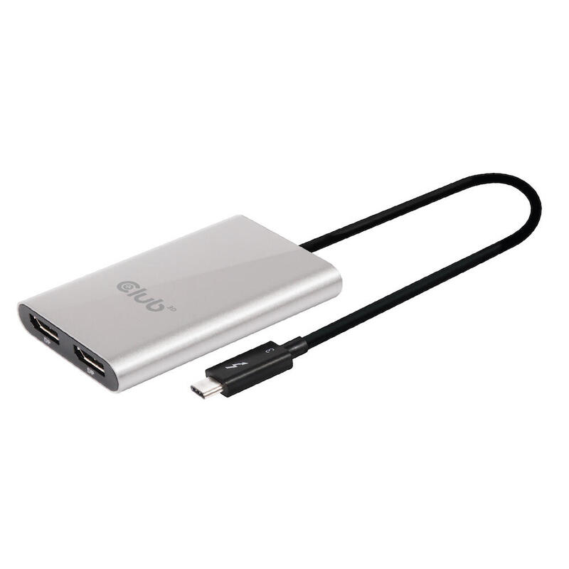Club3d thunderbolt™ 3 a dos pantallas displayport™ 1.2 4k 60hz