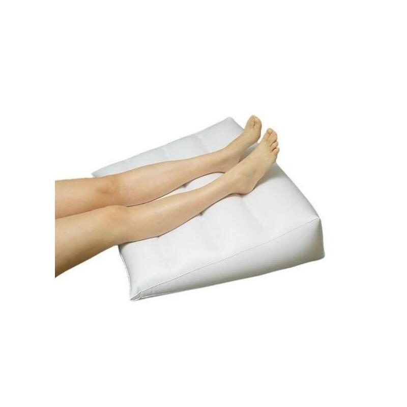 Cojín ortopédico inflable para piernas y espalda.