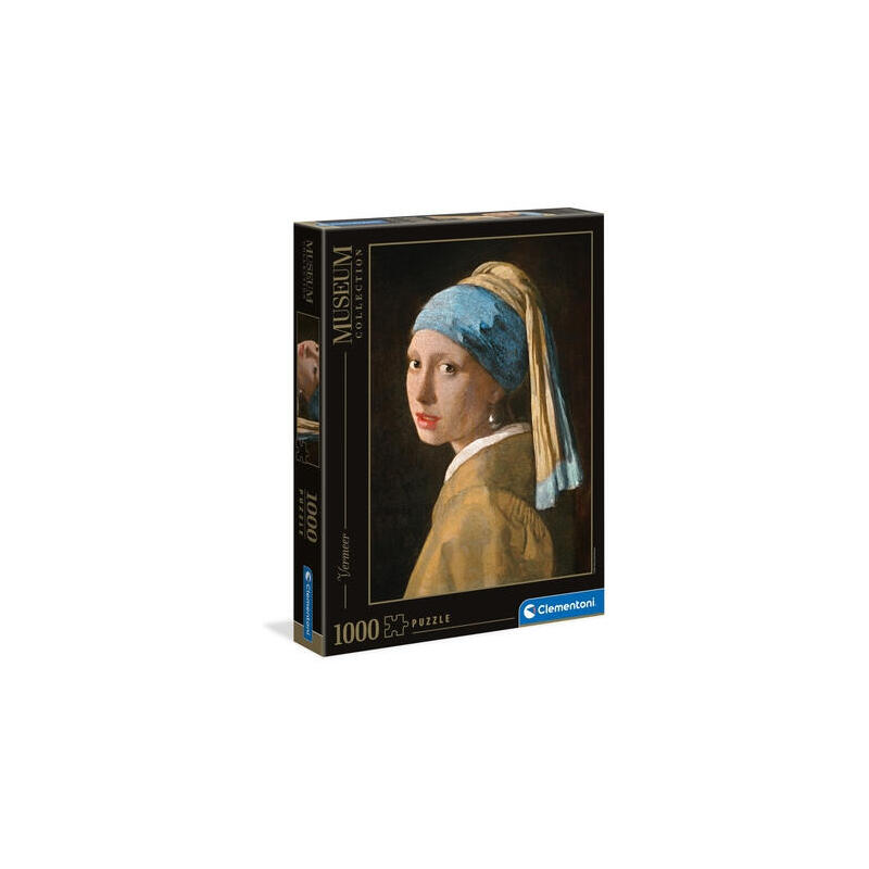 Colección museo clementoni: vermeer – la joven de la perla, puzzle 1000 piezas 39614