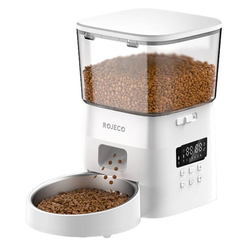 Comedero rojeco automatic pet feeder versiÓn botÓn 2l blanco  automÁtico