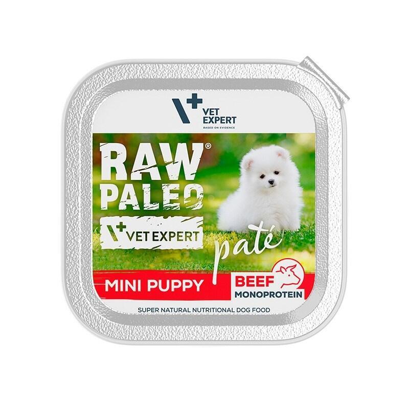 Comida hÚmeda para cachorros raw paleo patÉ mini puppy beef  150 g