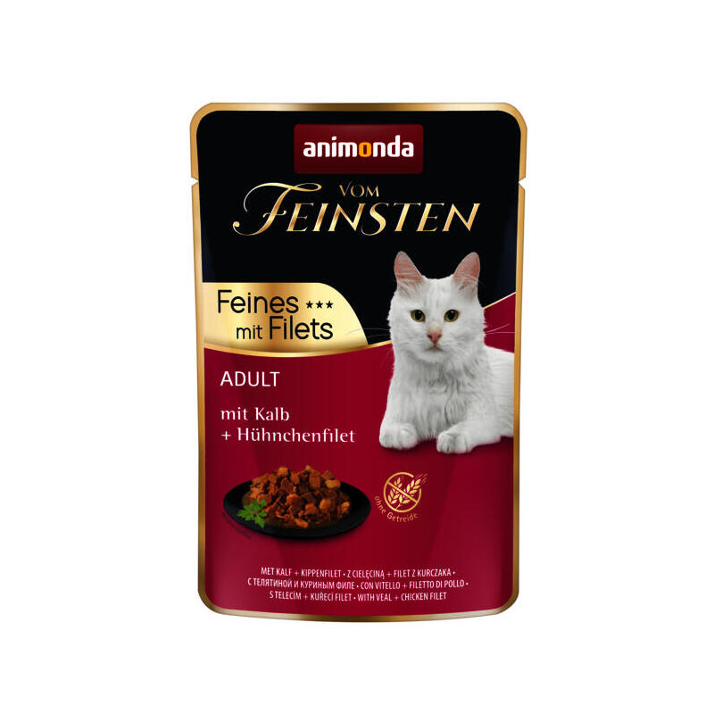 Comida hÚmeda para gatos animonda vom feinsten ternera  85 g