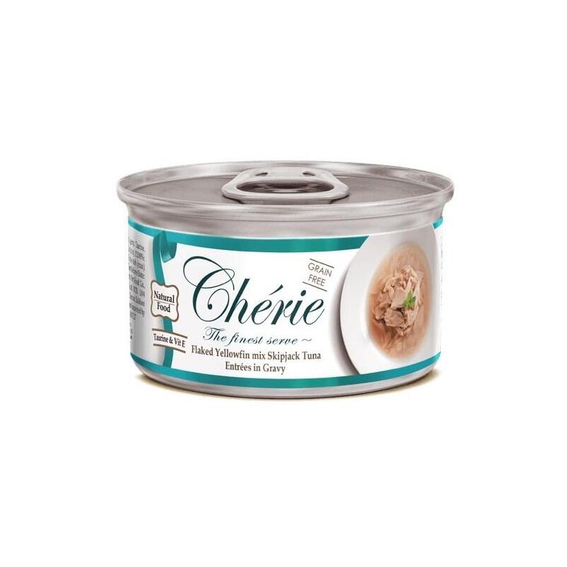 Comida hÚmeda para gatos cherie tuna in gravy  80g