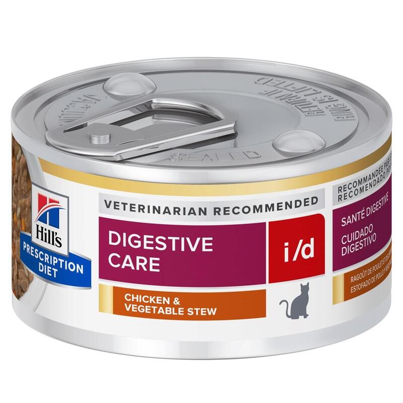 Comida hÚmeda para gatos hill’s pd diet i / d digestive care chicken&vegetables 82 g