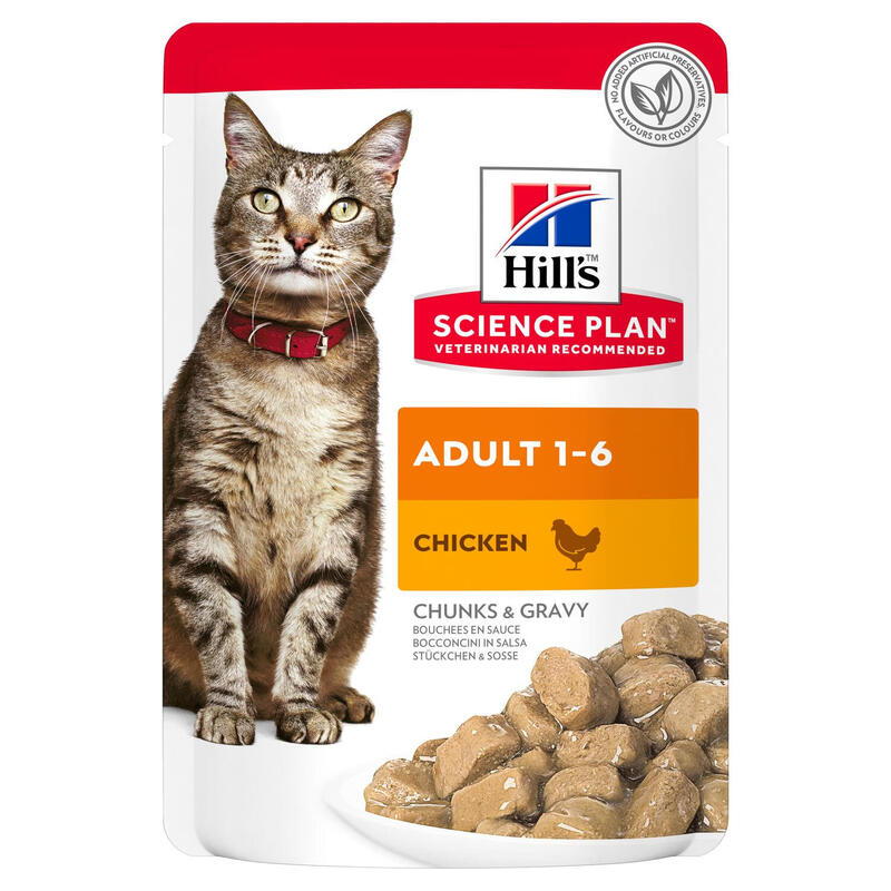 Comida hÚmeda para gatos hill’s science plan adult with chicken  85g