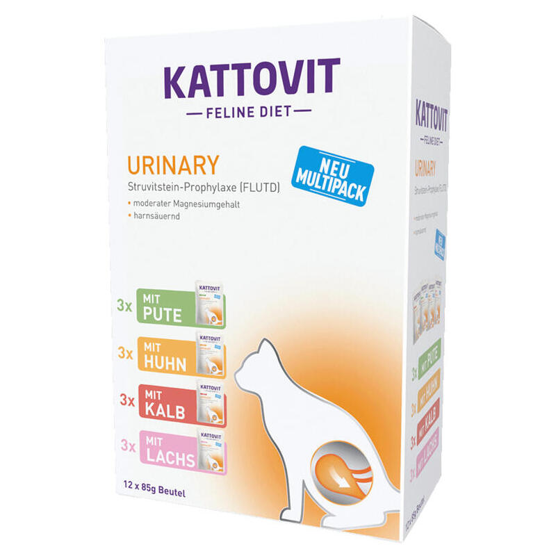 Comida hÚmeda para gatos  kattovit feline diet urinary  12 x 85g