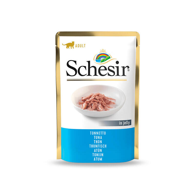 Comida hÚmeda para gatos  schesir in jelly tuna  85 g