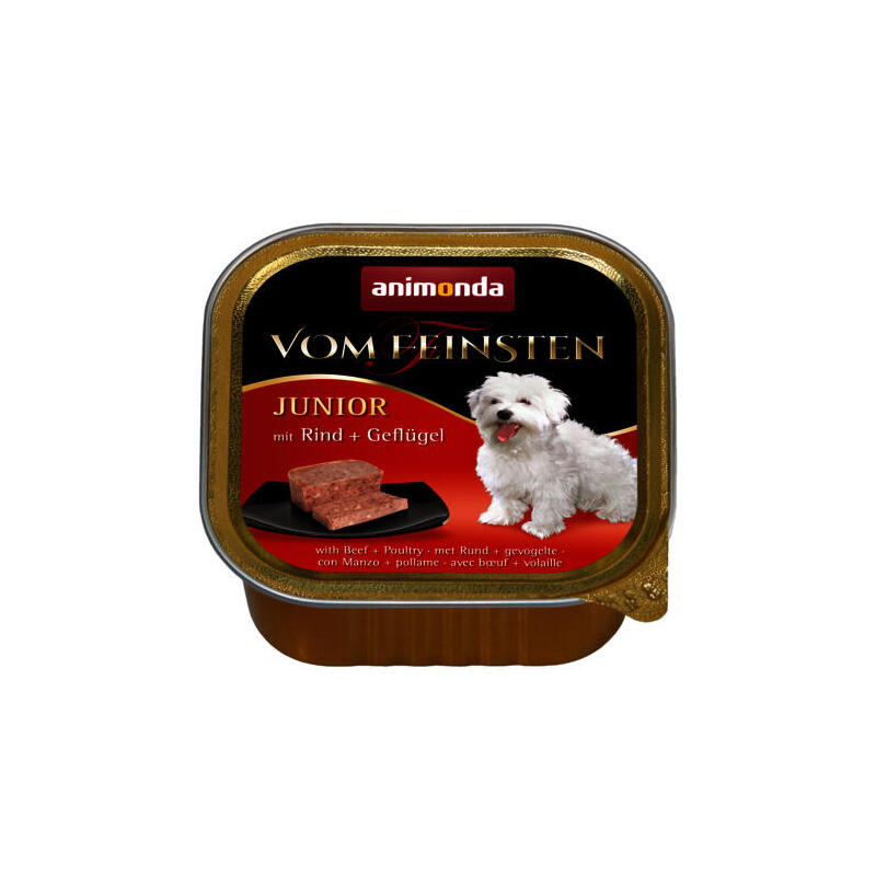 Comida hÚmeda para perros animonda vom feinsten junior beef with poultry  150 g