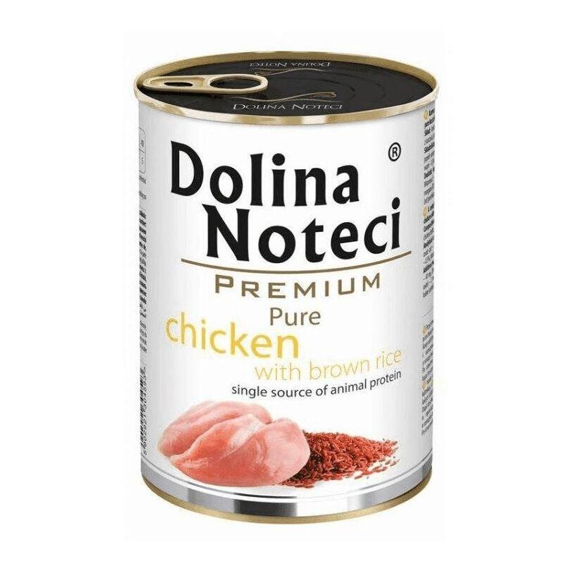 Comida hÚmeda para perros dolina noteci premium pure pollo rico en pollo con arroz  400g