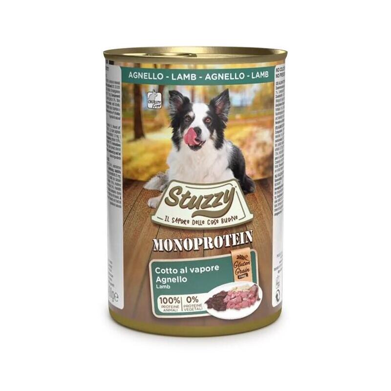 Comida húmeda para perros stuzzy monoprotein cordero 400 g