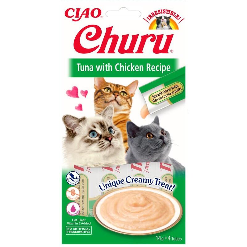 Comida para gatos inaba churu purÉ snack 2x14g (28g)