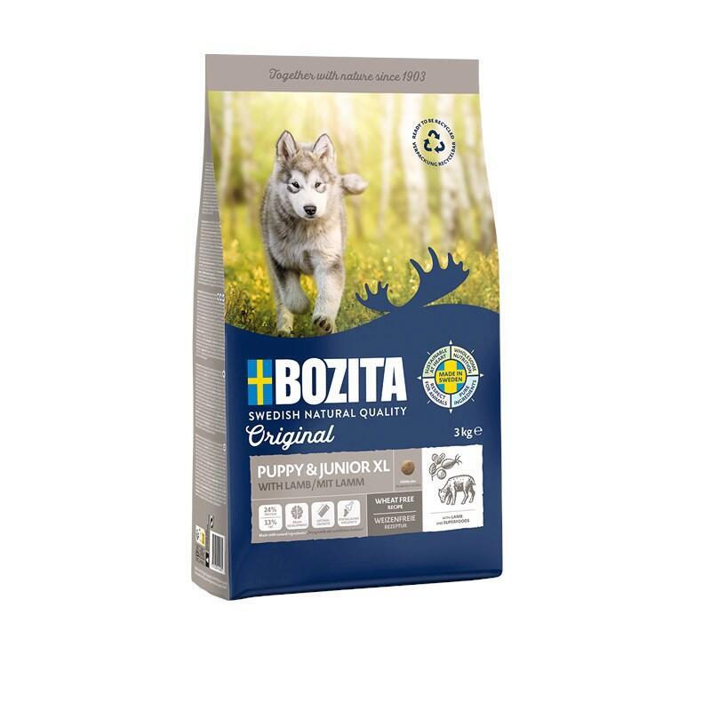 Comida para perros bozita original puppy&junior lamb xl -3kg