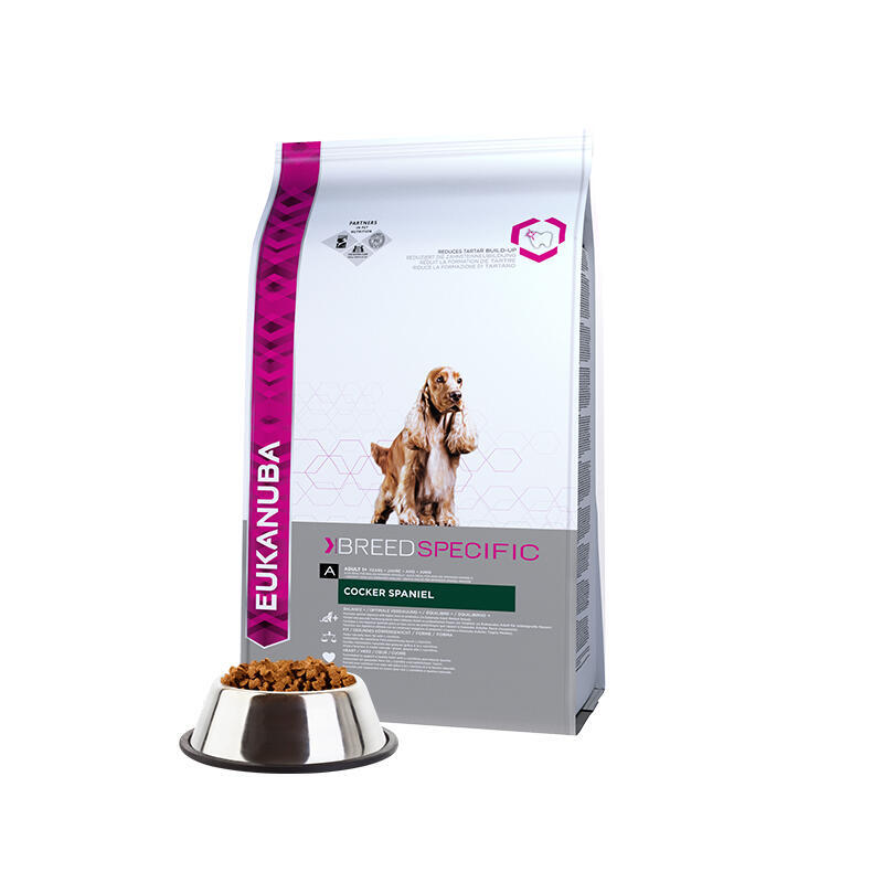 Comida rara perros eukanuba breed specific cocker spaniel 7,5 kg adulto pollo