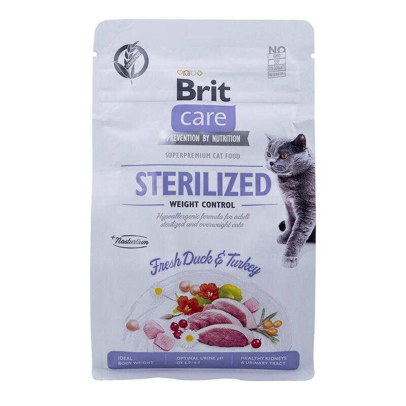 Comida seca para gatos brit care grain-free sterilized weight control   400 g