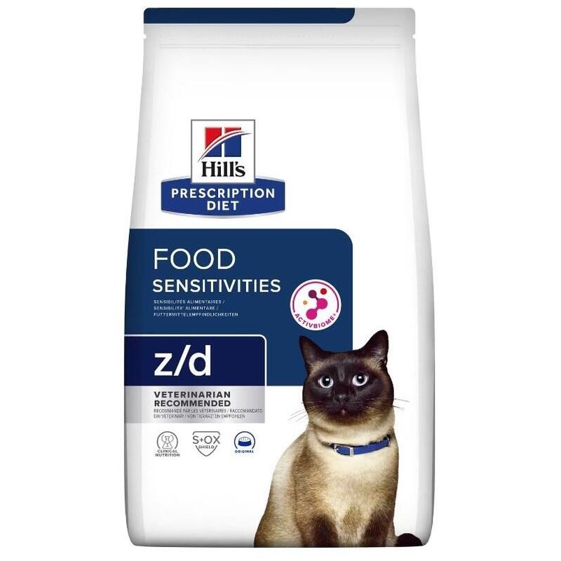 Comida seca para gatos hill’s pd food sensitivities z/d  1,5 kg