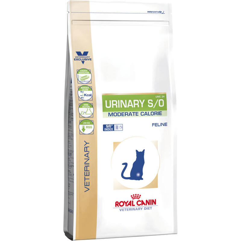 Comida seca para gatos royal canin cat urinary s/o moderate calorie  9 kg