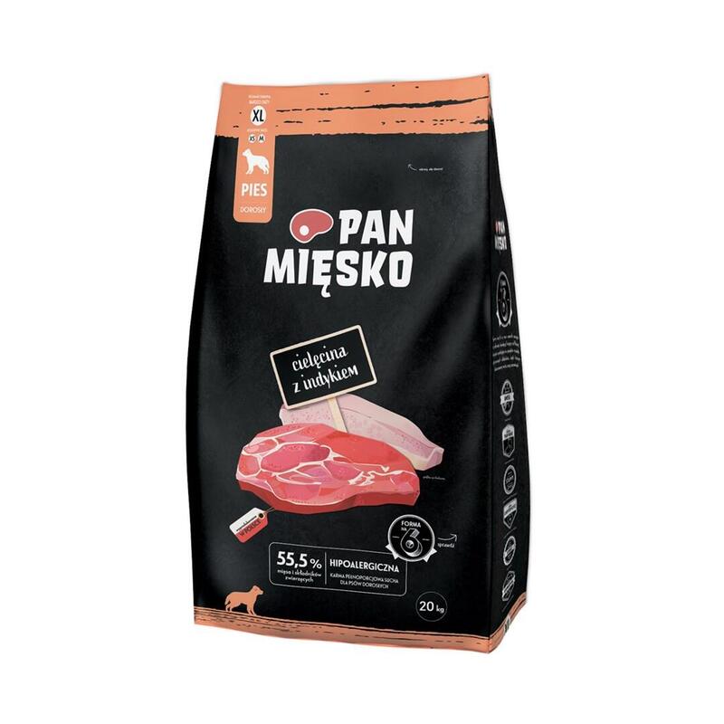 Comida seca para perros pan meat ternera con pavo xl  20 kg