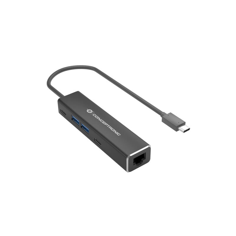 Conceptronic adaptador usb-c – 2.5gbe 2xusb-c usb-a 0.15m sw