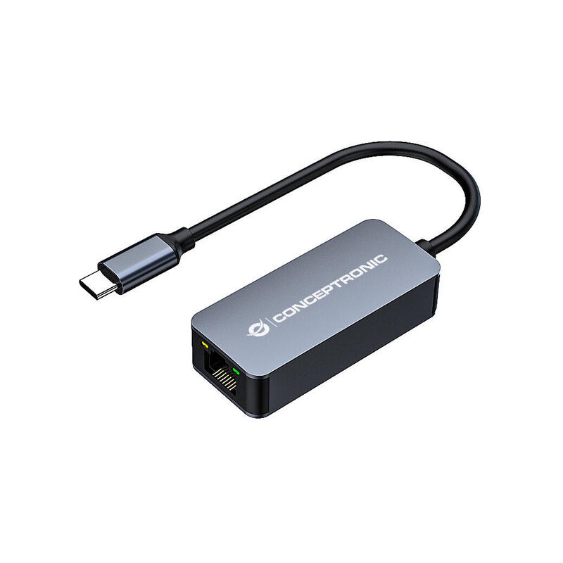 Conceptronic adaptador usb-c – rj45 10 100 1000 2500 0.15m
