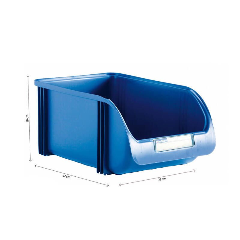 Contenedor 27cm color titanium azul