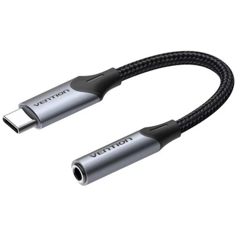 Conversor usb tipo-c vention bgjha usb tipo-c macho jack 3.5 hembra 10cm