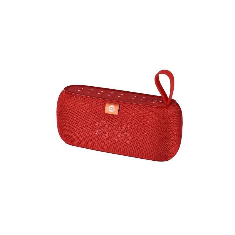 Coolsound clock altavoz bluetooth 10w – funcion reloj – autonomia hasta 4h – usb, microsd – manos libres – resistencia al agua i