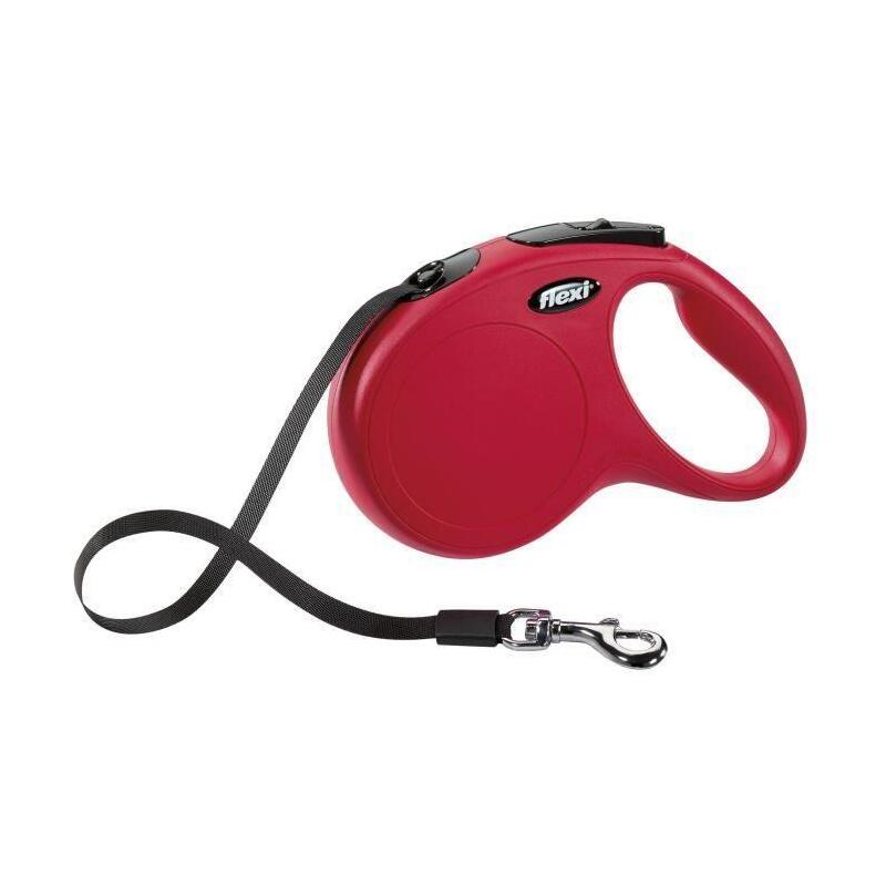 Correa flexi classic m – longitud: 5 m – peso mÁximo: 25 kg – rojo