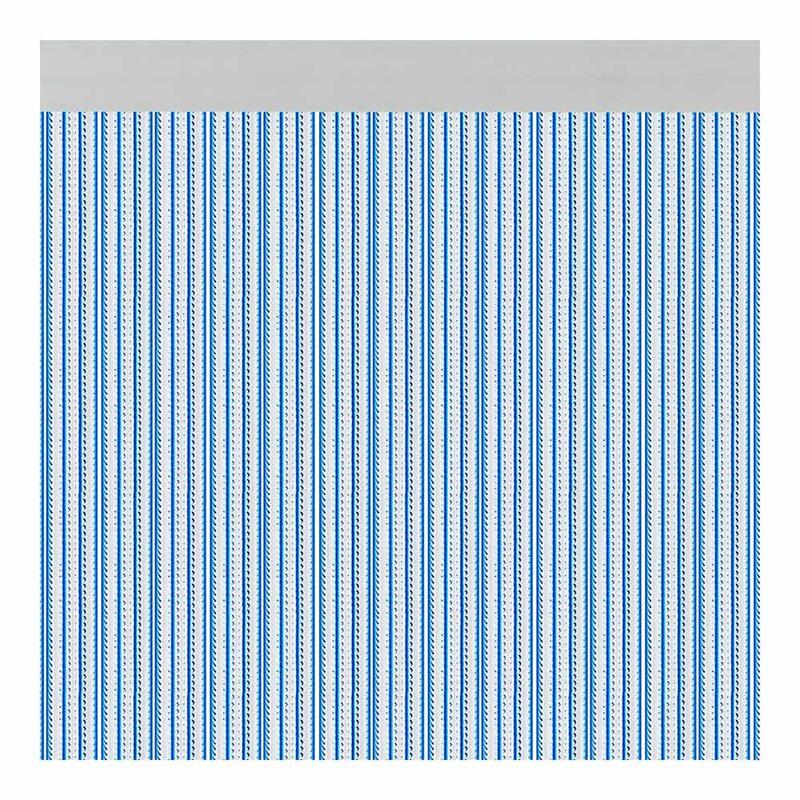 Cortina puerta brescia color azul 90x210cm m63169 acudam