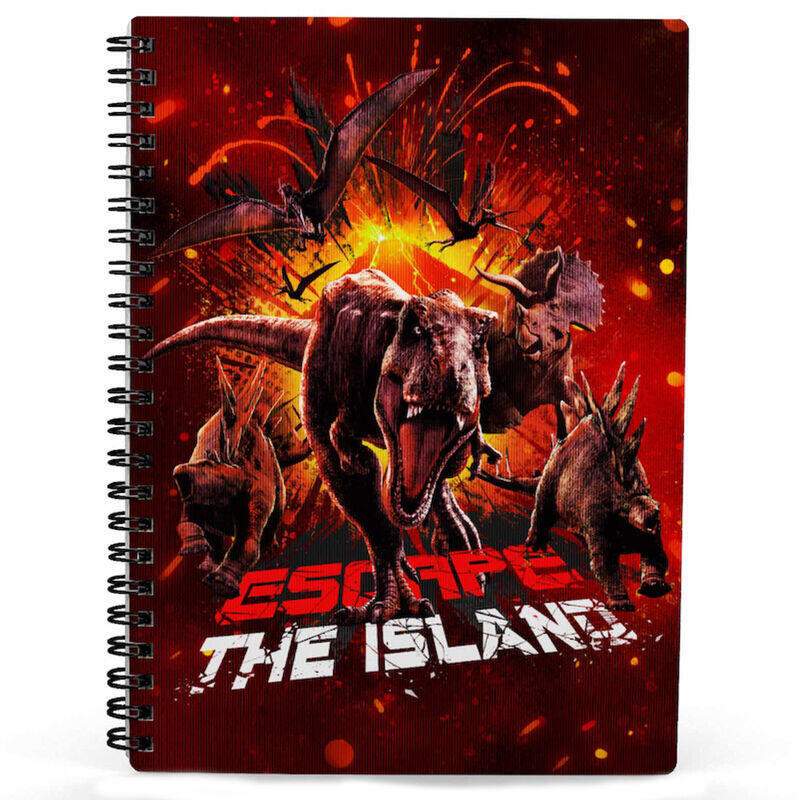 Cuaderno 3d escape jurassic world