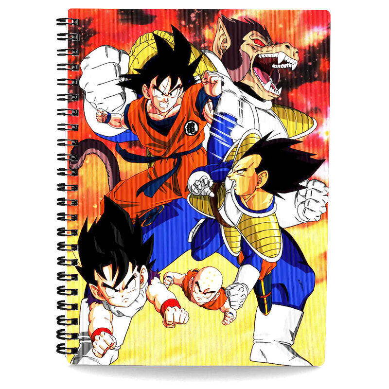 Cuaderno 3d goku vs vegeta dragon ball z