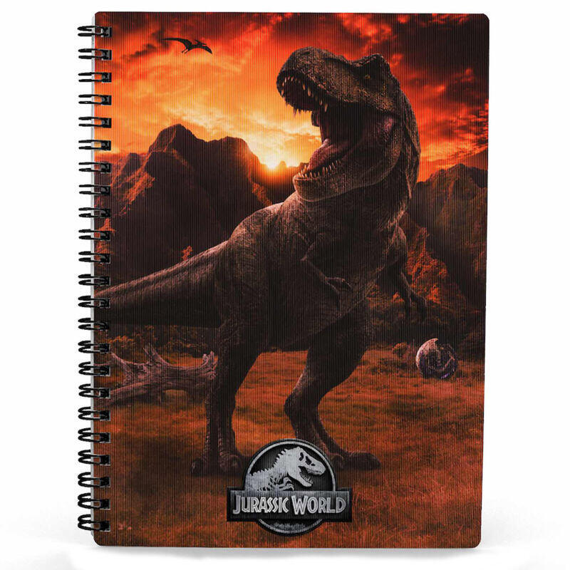 Cuaderno 3d into the wild jurassic world