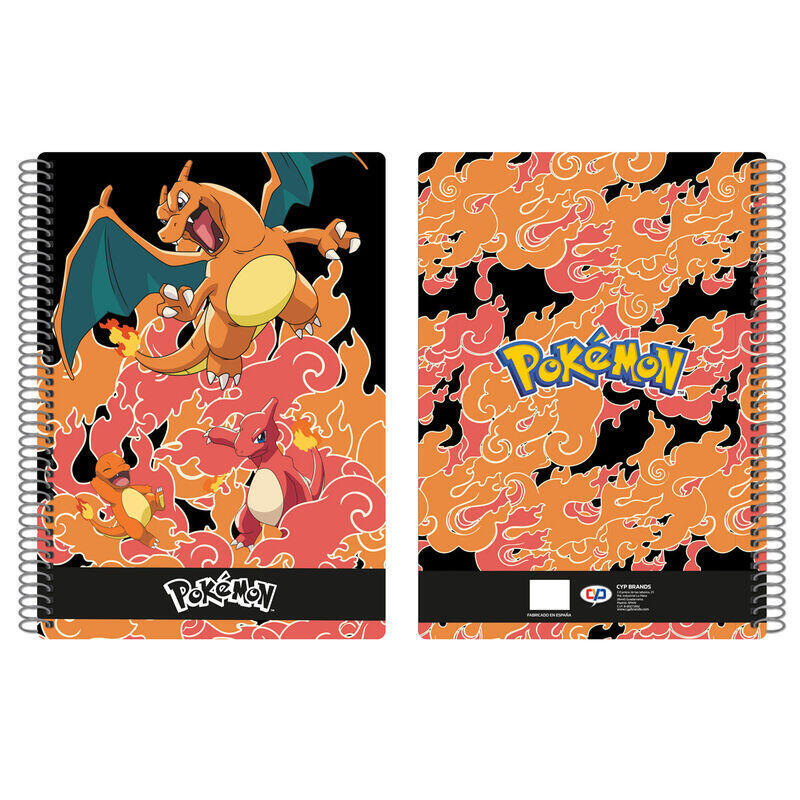 Cuaderno a4 charmander evolution pokemon