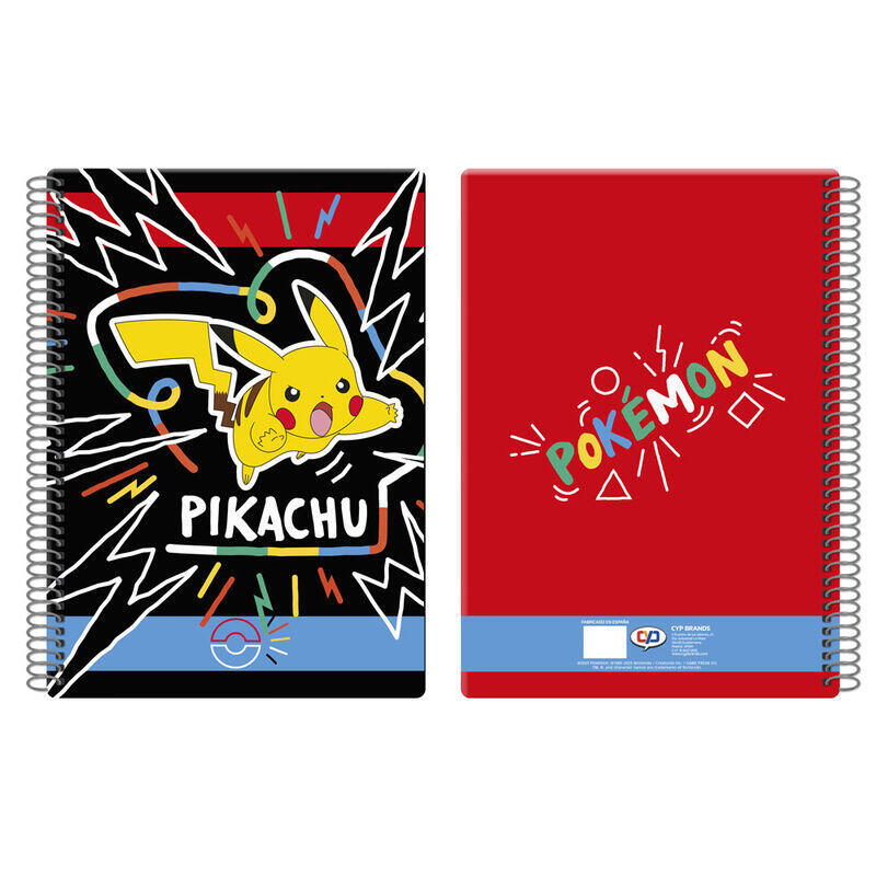 Cuaderno a4 pikachu pokemon