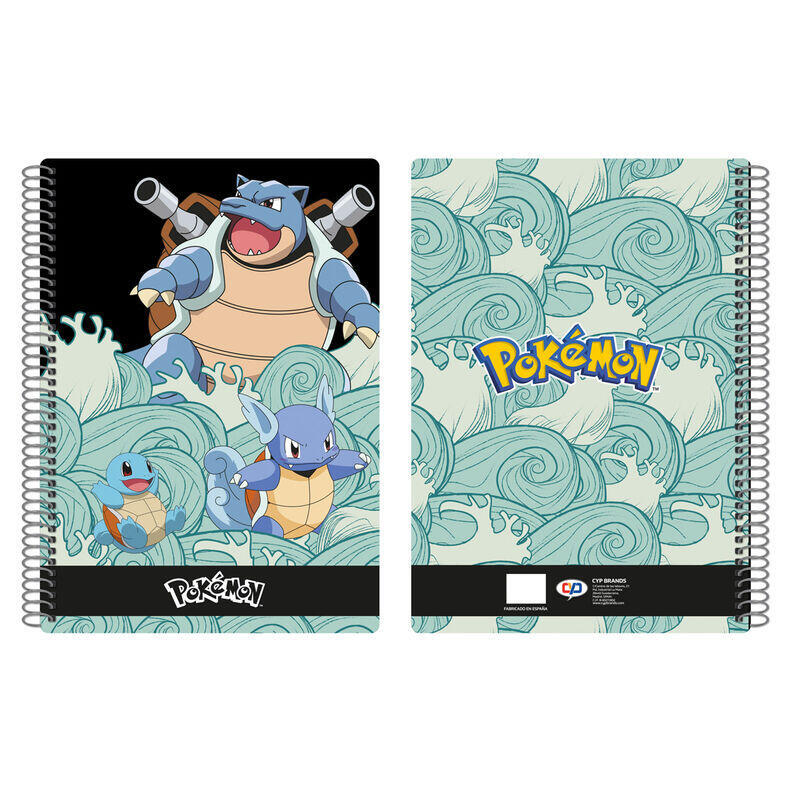 Cuaderno a4 squirtle evolution pokemon