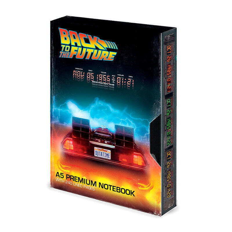 Cuaderno a5 premium vhs regreso al futuro