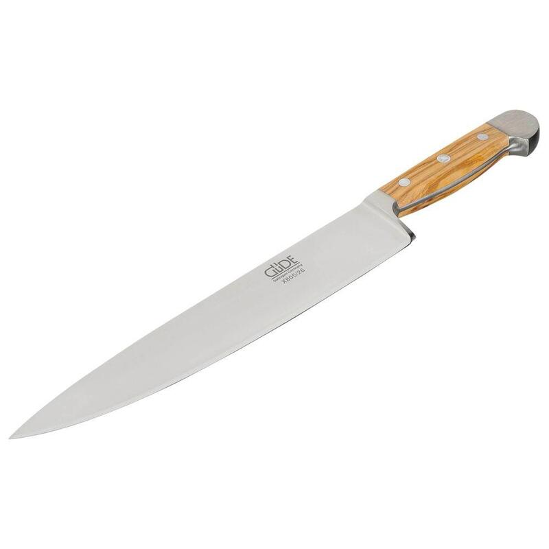 Cuchillo cocina gÜde alpha 26 cm madera de olivo