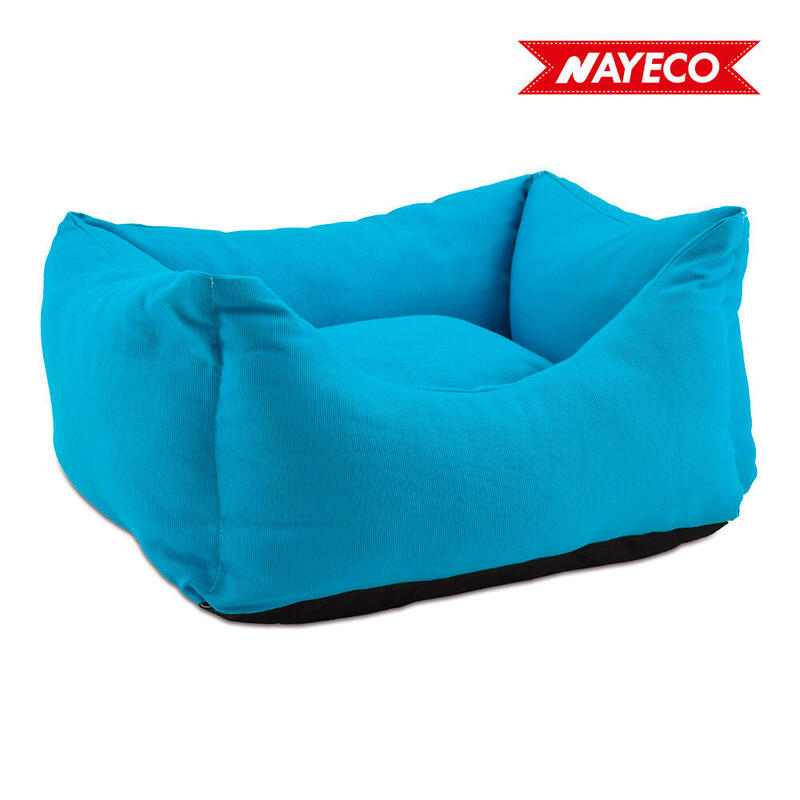Cuna cuadrada azul 76x60x21cm nayeco