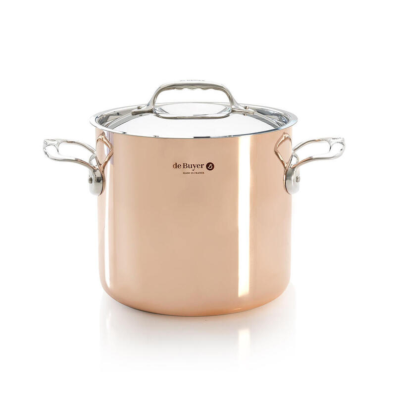 De buyer prima matera olla copper/steel extra high 20cm ind