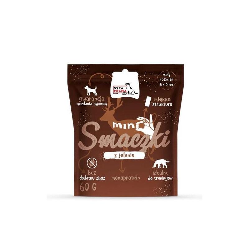 Delicia para perros syta micha mini golosinas de ciervo  60 g