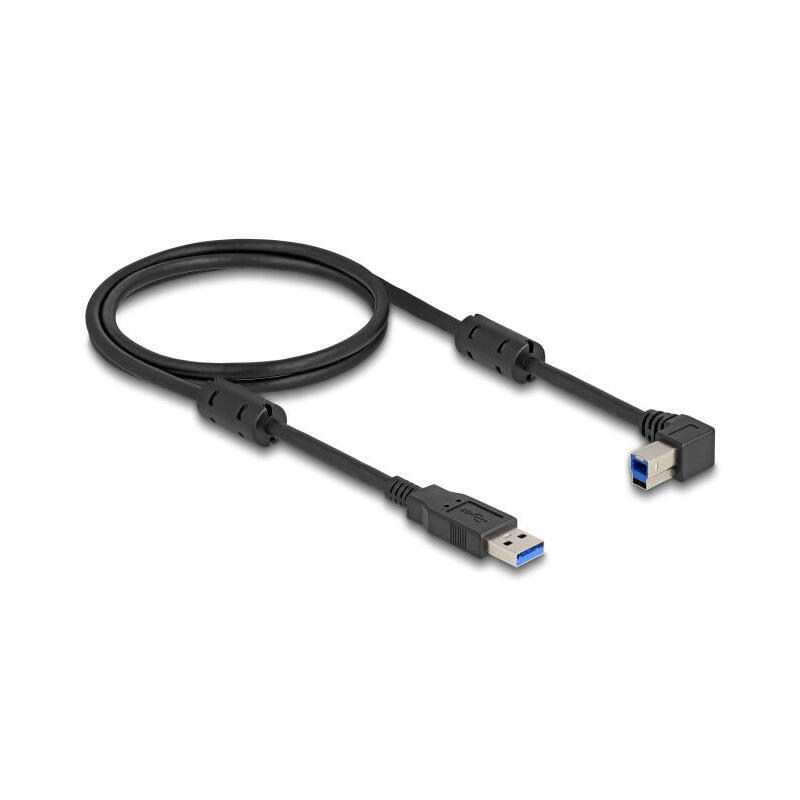 Delock 81100 cable usb 5 gbps tipo-a macho a tipo-b macho 90° acodado a la izquierda 1 m