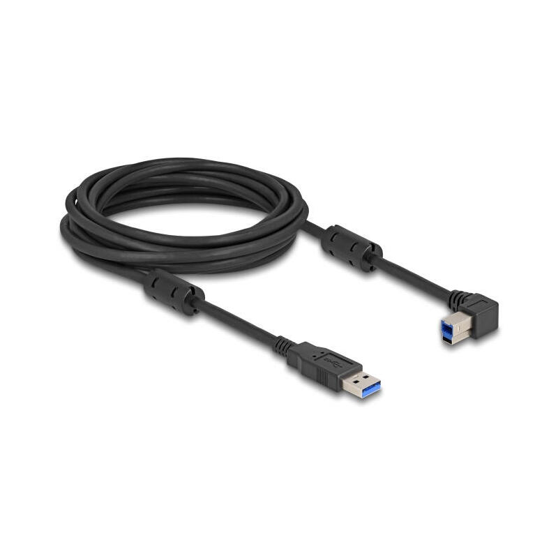 Delock 81103 cable usb 5 gbps tipo-a macho a tipo-b macho 90° acodado a la izquierda 1 m