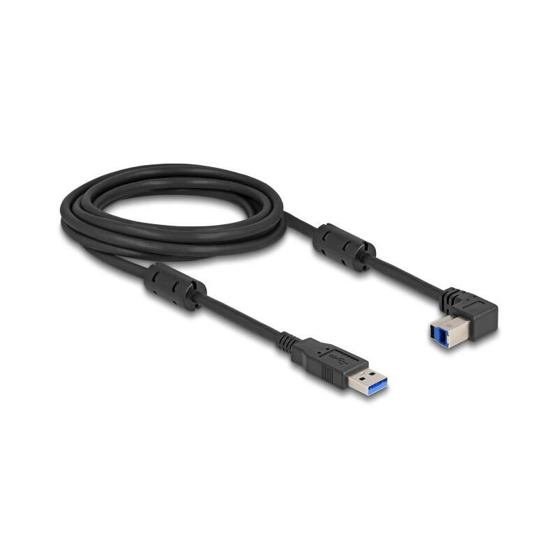 Delock 81106 cable usb 5 gbps tipo-a macho a tipo-b macho 90° acodado hacia arriba 3 m
