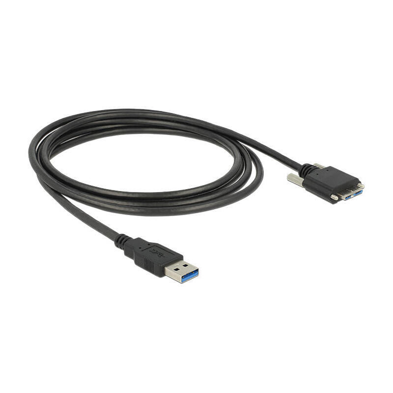 Delock 83599 cable usb 3.0 tipo a macho  usb 3.0 tipo micro-b macho con tornillos 3 m