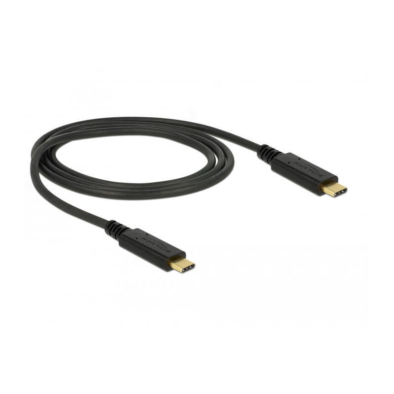 Delock 83661 cable usb 1 m 3.2 gen 2 (3.1 gen 2) usb c negro