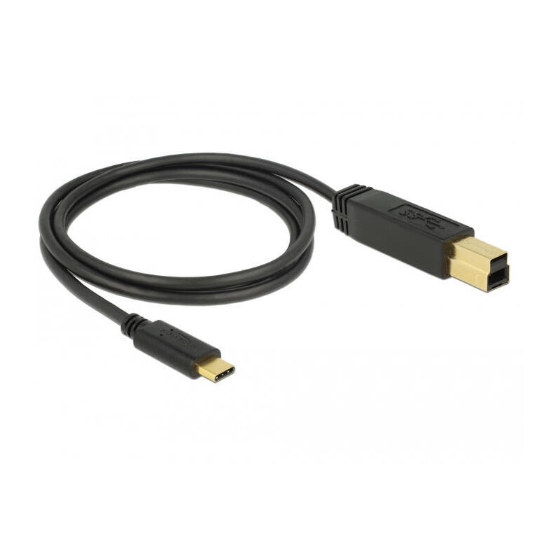 Delock 83675 cable usb 3.1 gen2 c  b 1.0m negro